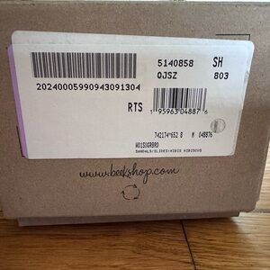 Brand new beek pink sandals with box